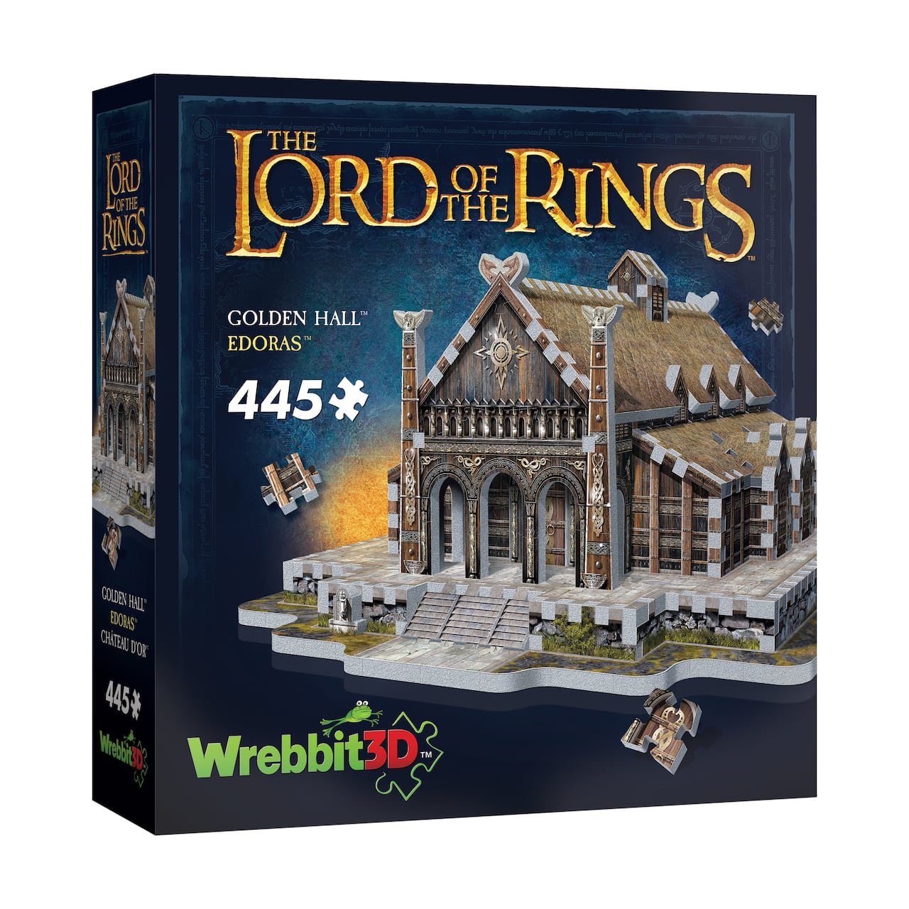 The Lord of the Rings - Golden Hall - Edoras 3D Puzzle: 445 Pcs